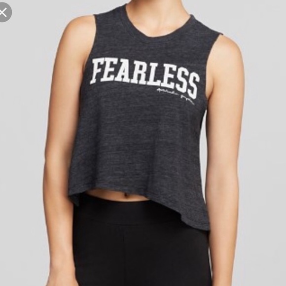 Spiritual Gangster Tops - Spiritual Gangster ‘Fearless’ crop tank M